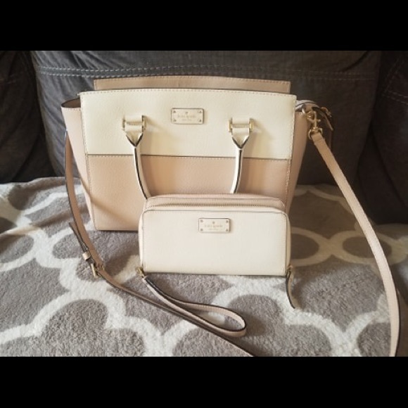 Kate spade matching purse and wristlet/wallet